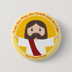 Lord Jesus Ronde Button 5,7 Cm