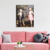 Lord John Hay en Charles, Master of Yester (later) Canvas Afdruk (Insitu (Woonkamer))