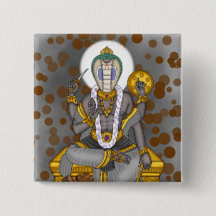 Lord Ketu knopbadge Vierkante Button 5,1 Cm