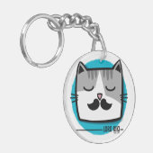 Lord Kiki the cat Sleutelhanger (Voorkant Links)