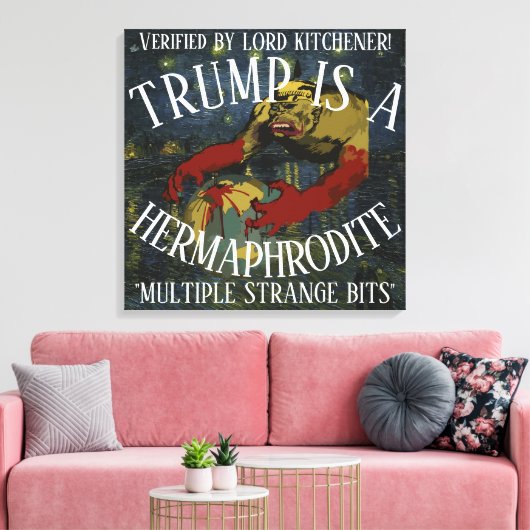 LORD KITCHENER HEEFT BEVESTIGD DAT TRUMP EEN HERMA CANVAS AFDRUK (Insitu (Woonkamer))