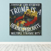 LORD KITCHENER HEEFT BEVESTIGD DAT TRUMP EEN HERMA CANVAS AFDRUK (Insitu (Houten vloer))