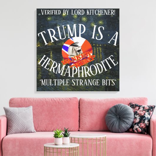 LORD KITCHENER HEEFT BEVESTIGD DAT TRUMP EEN HERMA CANVAS AFDRUK (Insitu (Woonkamer))