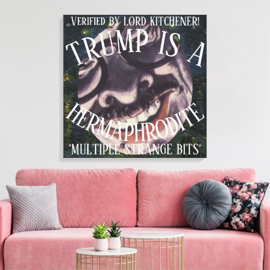 LORD KITCHENER HEEFT BEVESTIGD DAT TRUMP EEN HERMA CANVAS AFDRUK (Insitu (Woonkamer))