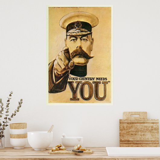  Lord Kitchener Poster Print (Keuken)