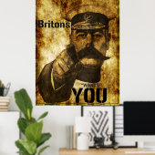 Lord Kitchener wil je Poster (Thuiskantoor)