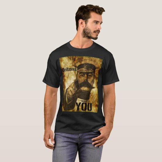Lord Kitchener wil je Poster T-shirt (Voorkant volledig)