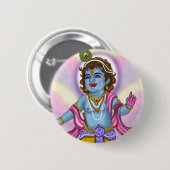 Lord Krishna Button Badge (Voorkant /achterkant)