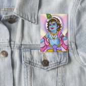 Lord Krishna Button Badge (Insitu)