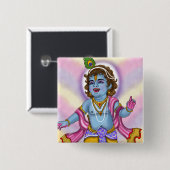 Lord Krishna Button Badge (Voorkant /achterkant)