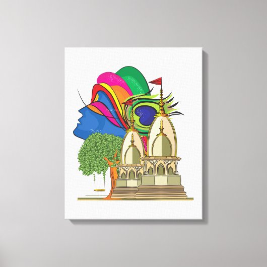 Lord Krishna Canvas Afdruk (Voorkant)