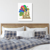 Lord Krishna Canvas Afdruk (Insitu (Slaapkamer))
