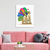 Lord Krishna Canvas Afdruk (Insitu (Woonkamer))