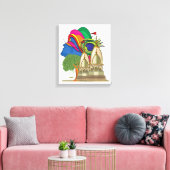 Lord Krishna Canvas Afdruk (Insitu (Woonkamer))