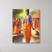 LORD KRISHNA CANVAS AFDRUK (Voorkant)