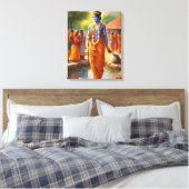 LORD KRISHNA CANVAS AFDRUK (Insitu (Slaapkamer))