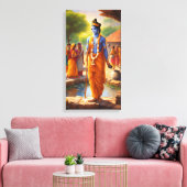 LORD KRISHNA CANVAS AFDRUK (Insitu (Woonkamer))