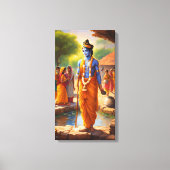 LORD KRISHNA CANVAS AFDRUK (Voorkant)