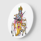 Lord Krishna Clock Grote Klok (Hoek)