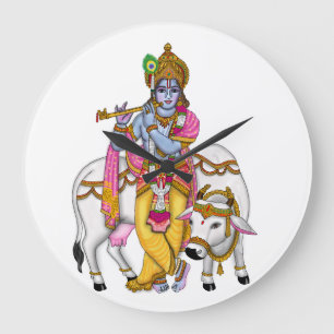 Lord Krishna Clock Grote Klok