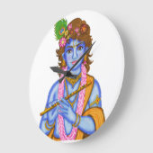 Lord Krishna Clock Grote Klok (Hoek)