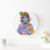 Lord Krishna Clock Grote Klok (Huis)