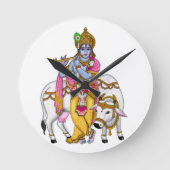 Lord Krishna Clock Ronde Klok (Voorkant)