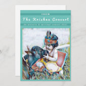 Lord Krishna Concert ISKON Feestdagenkaart (Voorkant / Achterkant)