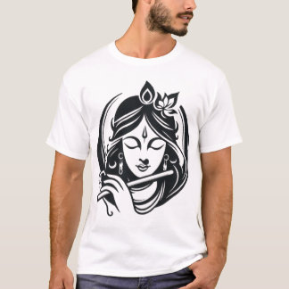 Lord Krishna Face v1 T-shirt