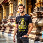 Lord Krishna Fluit Grafisch T-shirt - Haas Krishna
