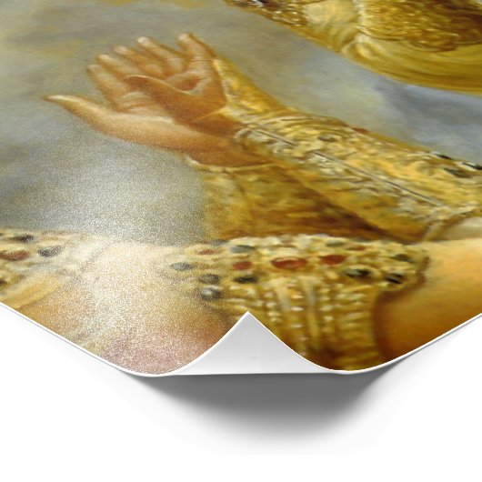 Lord Krishna Hindu God Hare Krishna Foto Afdruk (Hoek)