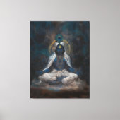 Lord Krishna in Meditatie Canvas Muurkunst (Voorkant)