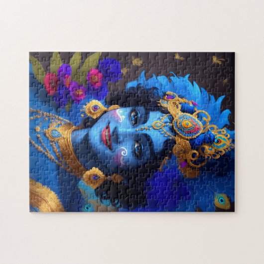 Lord Krishna Indiase god Legpuzzel (Horizontaal)