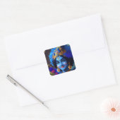 Lord Krishna Indiase god Vierkante Sticker (Envelop)