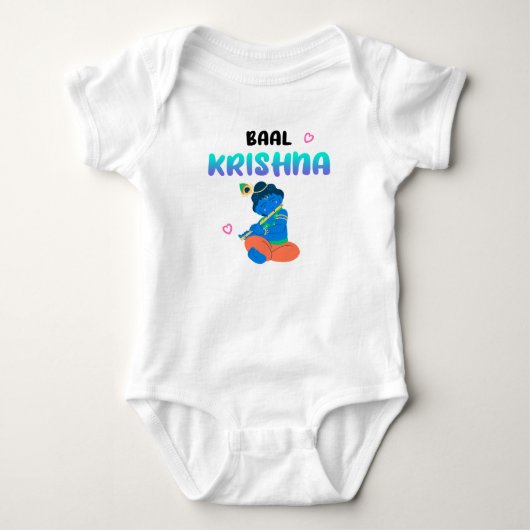 Lord Krishna Janmashtami Laddu Gopal Romper (Voorkant)