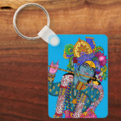 Lord Krishna Keychain (Voorkant)