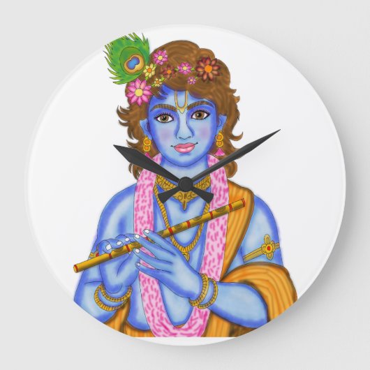 Lord Krishna-klok Grote Klok (Voorkant)