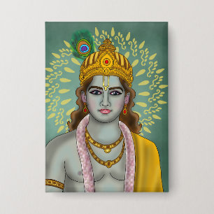 Lord Krishna-knop Button