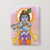 Lord Krishna-knop Button (Voorkant)