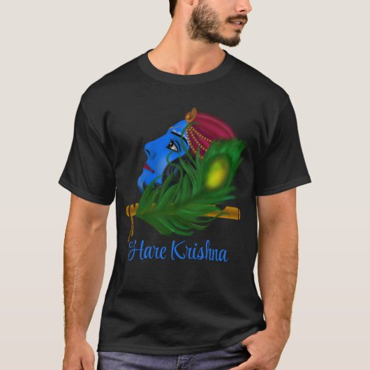 Lord Krishna - Krishna kunst T-shirt (Voorkant)