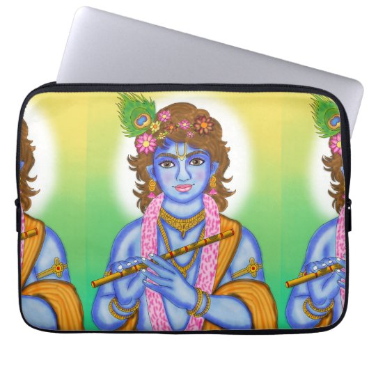 Lord Krishna Laptop Case (Voorkant)
