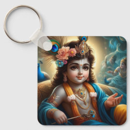 Lord Krishna Magnetic Kaart Sleutelhanger
