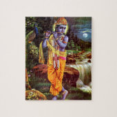 Lord Krishna met Flute Hindu God Legpuzzel (Verticaal)