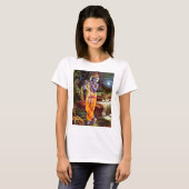 Lord Krishna met Flute Hindu God T-shirt (Voorkant volledig)
