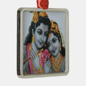 Lord Krishna Metalen Ornament (Rechts)