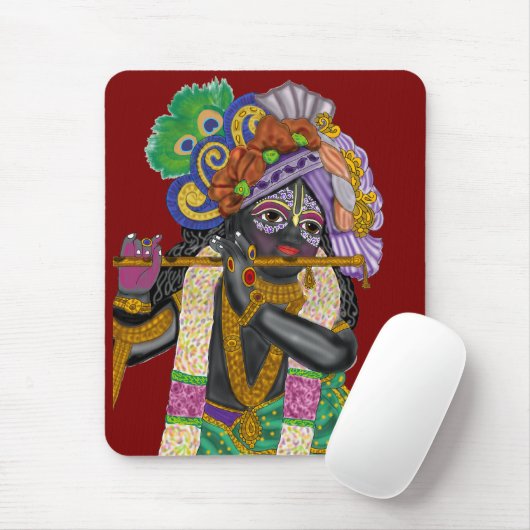 Lord Krishna Mouse Pad Muismat (Met muis)