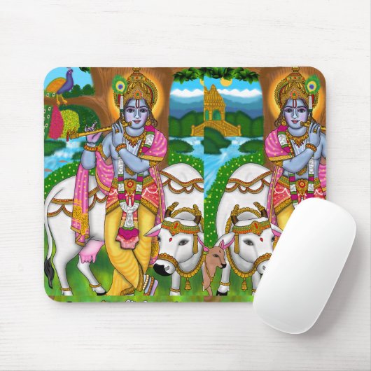 Lord Krishna Mousepad Muismat (Met muis)