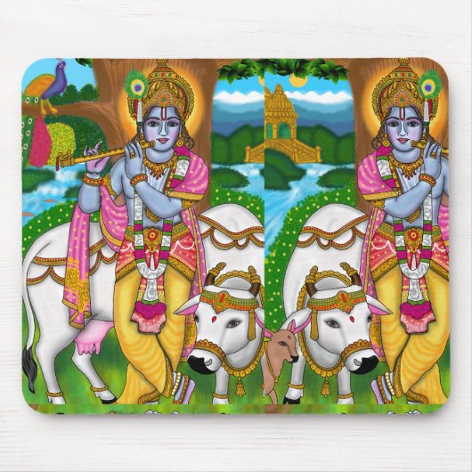 Lord Krishna Mousepad Muismat (Voorkant)
