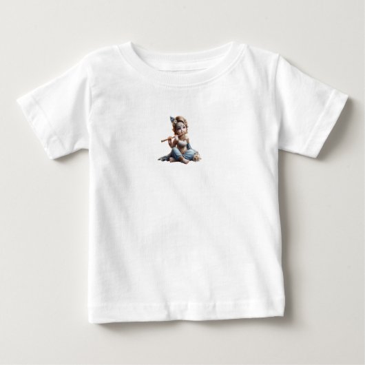 Lord Krishna ontwerpt T-shirt voor baby's en kinde (Voorkant)