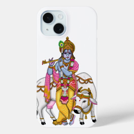 Lord Krishna Phone Case (Achterkant)